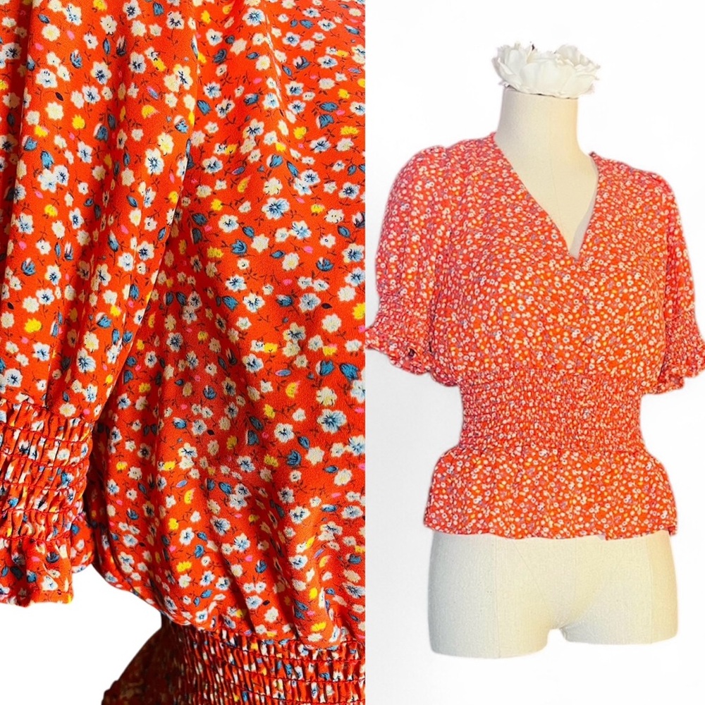 Sienna Sky | Red Floral Blouse